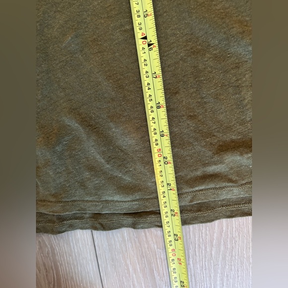 Eileen Fisher lightweight long sleeve tee in mossy green, sz M - Picture 3 of 6